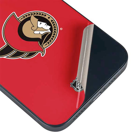 NHL Ottawa Senators Solid Background iPhone 14 Plus Skin