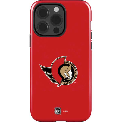 NHL Ottawa Senators Solid Background iPhone 14 Pro Impact Case