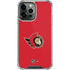 NHL Ottawa Senators Solid Background iPhone 14 Pro Max Clear Case