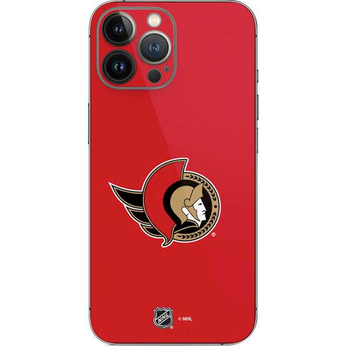NHL Ottawa Senators Solid Background iPhone 14 Pro Max Skin