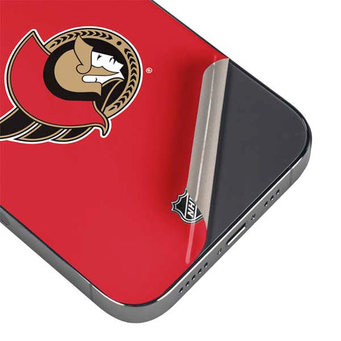 NHL Ottawa Senators Solid Background iPhone 14 Pro Max Skin