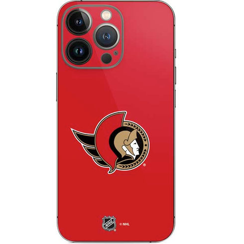 NHL Ottawa Senators Solid Background iPhone 14 Pro Skin