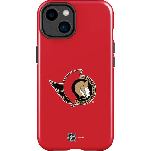 NHL Ottawa Senators Solid Background iPhone 15 Impact Case