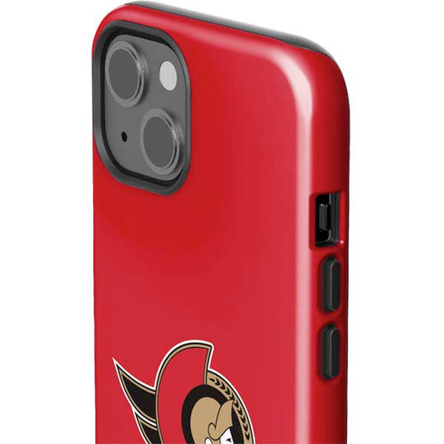 NHL Ottawa Senators Solid Background iPhone 15 Plus Impact Case
