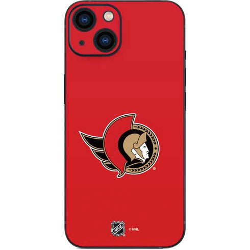 NHL Ottawa Senators Solid Background iPhone 15 Plus Skin