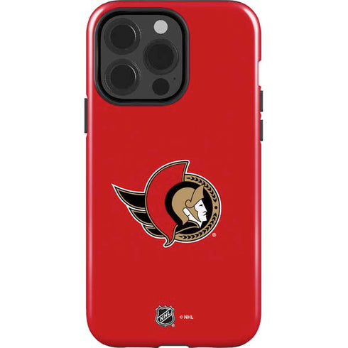NHL Ottawa Senators Solid Background iPhone 15 Pro Impact Case