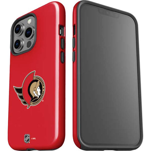 NHL Ottawa Senators Solid Background iPhone 15 Pro Impact Case