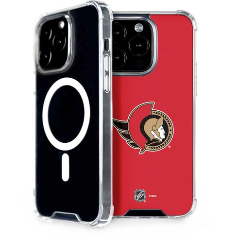 NHL Ottawa Senators Solid Background iPhone 15 Pro MagSafe Case