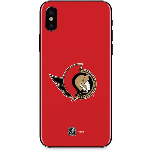 NHL Ottawa Senators Solid Background iPhone XS Max Skin