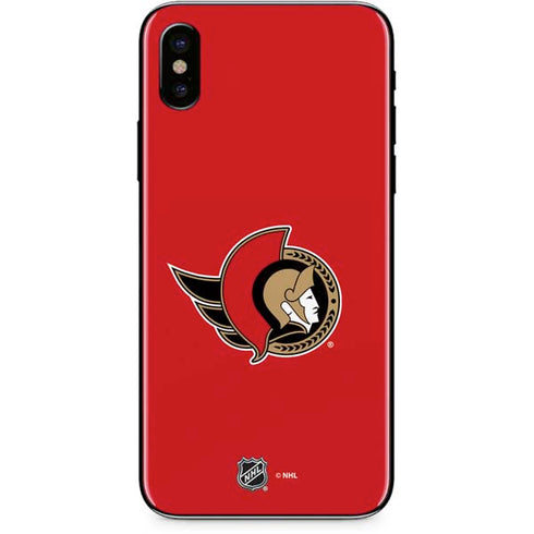 NHL Ottawa Senators Solid Background iPhone XS Skin