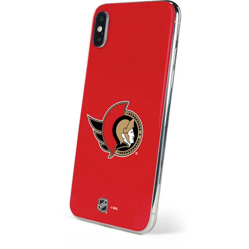 NHL Ottawa Senators Solid Background iPhone XS Skin