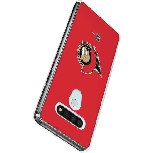 NHL Ottawa Senators Solid Background LG Stylo 6 Clear Case