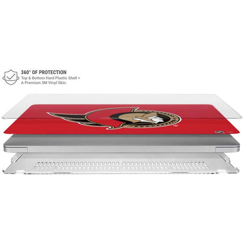 NHL Ottawa Senators Solid Background MacBook Air 15in (2023-2025) Case plus Skin