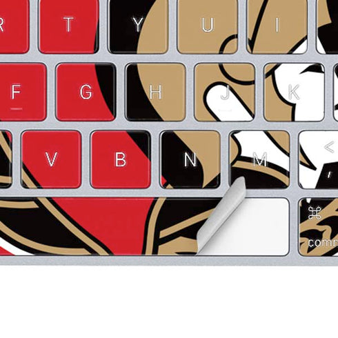 NHL Ottawa Senators Solid Background Magic Keyboard Skin