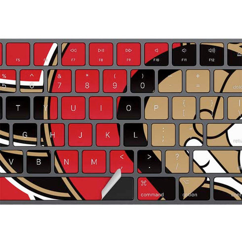 NHL Ottawa Senators Solid Background Magic Keyboard with Numeric Keypad Skin