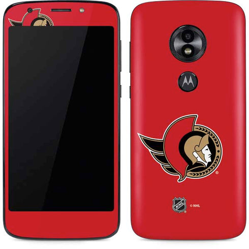 NHL Ottawa Senators Solid Background Moto E5 Play Skin