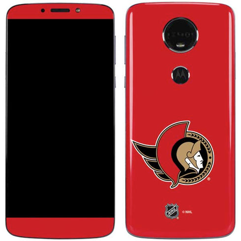 NHL Ottawa Senators Solid Background Moto E5 Plus Skin