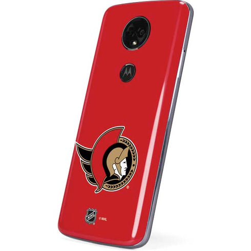 NHL Ottawa Senators Solid Background Moto E5 Plus Skin