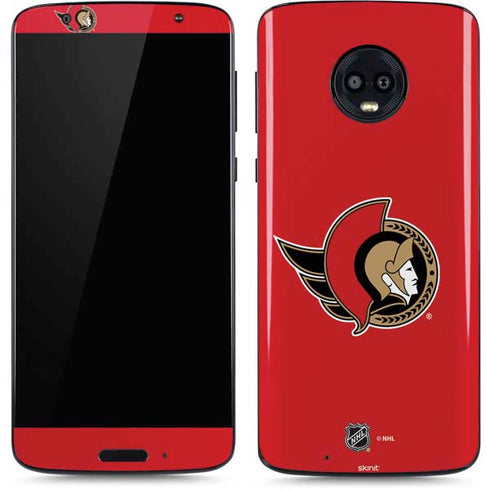 NHL Ottawa Senators Solid Background Moto G6 Skin
