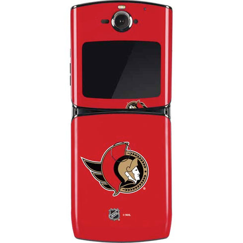 NHL Ottawa Senators Solid Background Motorola RAZR Skin