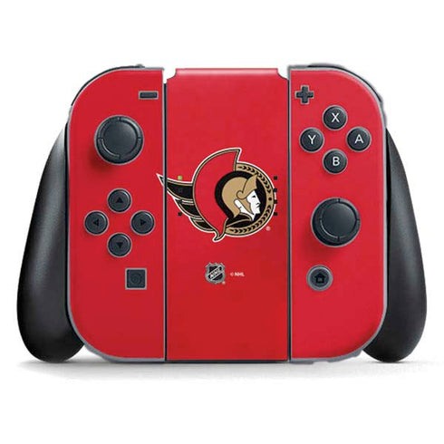 NHL Ottawa Senators Solid Background Nintendo Switch (2017-2021) Joy-Con Controller Skin