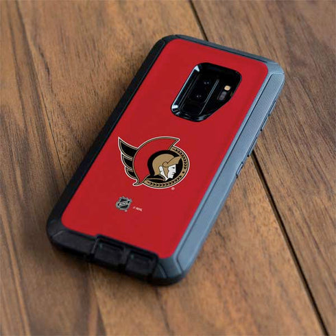 NHL Ottawa Senators Solid Background Otterbox Defender Galaxy Skin