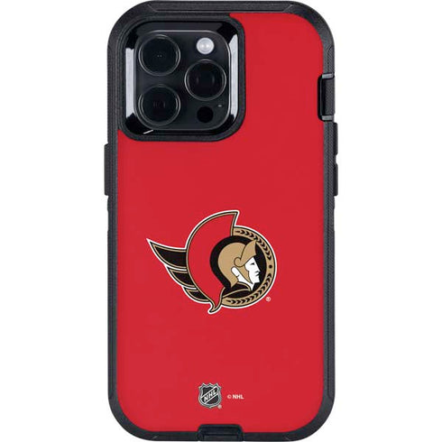 NHL Ottawa Senators Solid Background Otterbox Defender iPhone Skin