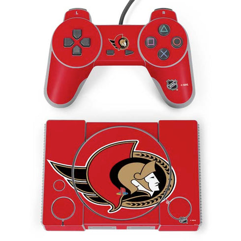 NHL Ottawa Senators Solid Background PlayStation Classic Bundle Skin
