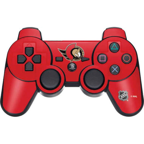 NHL Ottawa Senators Solid Background PS3 Dual Shock wireless controller Skin
