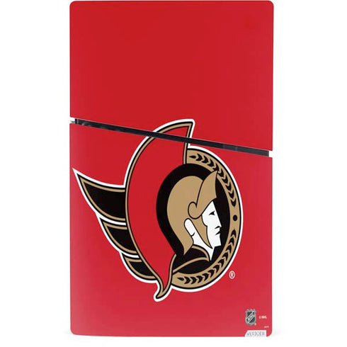 NHL Ottawa Senators Solid Background PS5 Slim Digital Edition Bundle Skin