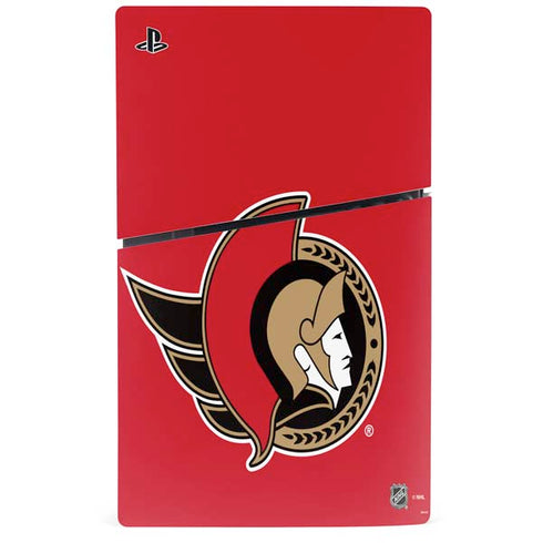 NHL Ottawa Senators Solid Background PS5 Slim Disk Bundle Skin