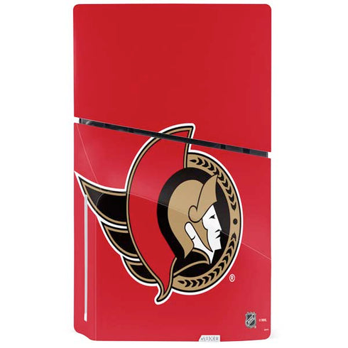 NHL Ottawa Senators Solid Background PS5 Slim Disk Bundle Skin