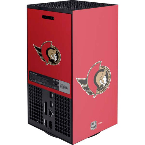 NHL Ottawa Senators Solid Background Xbox Series X Console Skin