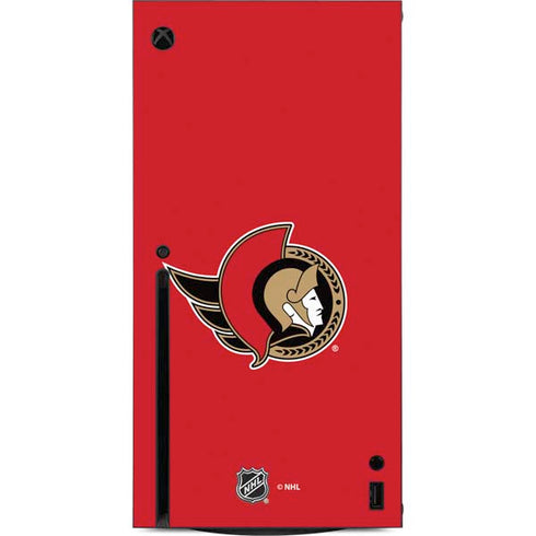 NHL Ottawa Senators Solid Background Xbox Series X Console Skin