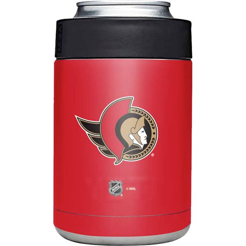 NHL Ottawa Senators Solid Background Yeti Colster Can Insulator Skin