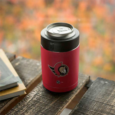 NHL Ottawa Senators Solid Background Yeti Colster Can Insulator Skin