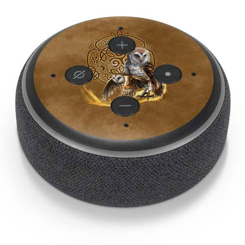Brigid Ashwood Owl Celtic Knot Amazon Echo Dot Skin