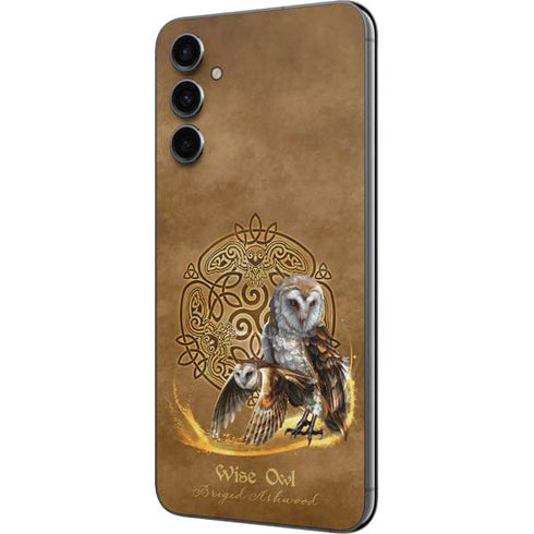 Brigid Ashwood Owl Celtic Knot Galaxy A14 5G Skin