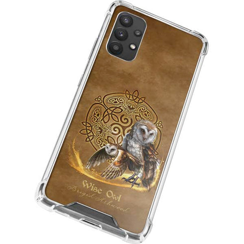 Brigid Ashwood Owl Celtic Knot Galaxy A32 5G Clear Case