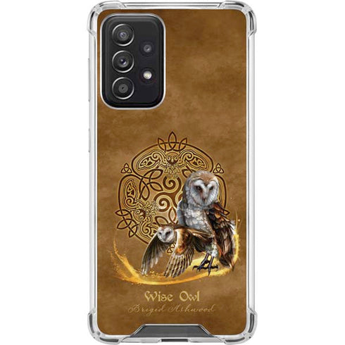 Brigid Ashwood Owl Celtic Knot Galaxy A52 5G Clear Case