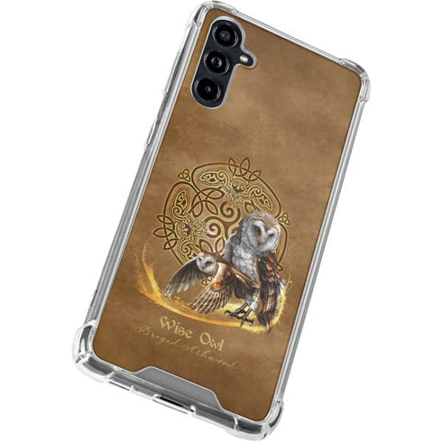 Owl Celtic Knot by Brigid Ashwood Galaxy A54 5G Clear Case