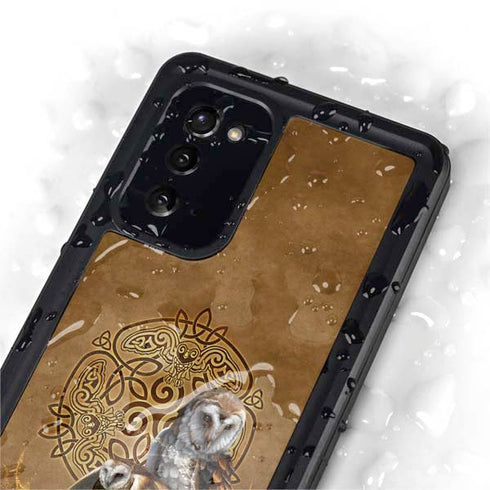 Brigid Ashwood Owl Celtic Knot Galaxy Note20 5G Waterproof Case