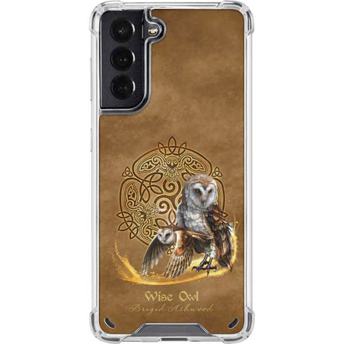 Brigid Ashwood Owl Celtic Knot Galaxy S21 5G Clear Case