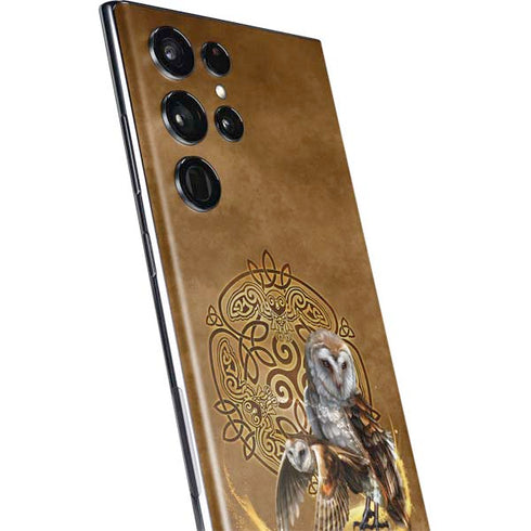 Brigid Ashwood Owl Celtic Knot Galaxy S22 Ultra Skin
