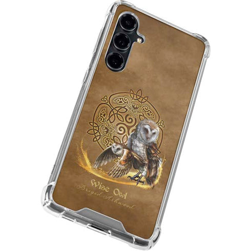 Owl Celtic Knot by Brigid Ashwood Galaxy S23 FE Clear Case