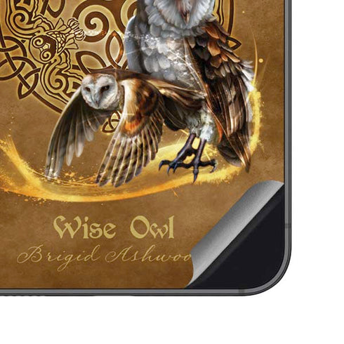 Owl Celtic Knot by Brigid Ashwood Galaxy S23 FE Skin