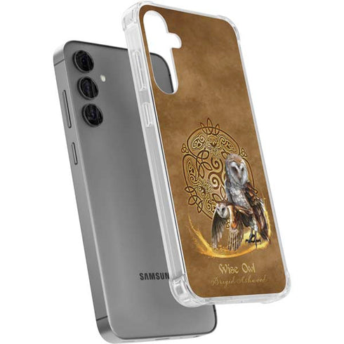 Owl Celtic Knot by Brigid Ashwood Galaxy S24 Plus Clear Case