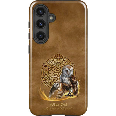 Owl Celtic Knot by Brigid Ashwood Galaxy S24 Plus Impact Case