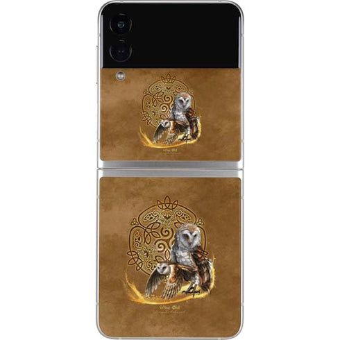 Brigid Ashwood Owl Celtic Knot Galaxy Z Flip3 5G Skin