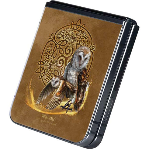 Owl Celtic Knot by Brigid Ashwood Galaxy Z Flip5 5G Skin